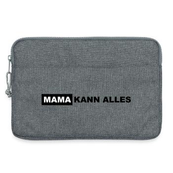Mama kann alles Schriftzug - Laptoptasche 13" - Grau meliert - Vorne