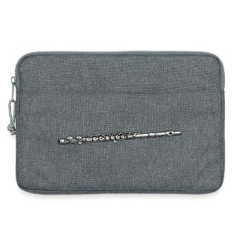 Flute Music - Laptop bag 13" - heather grey - Front