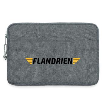 Flandrien - Laptoptasche 13" - Grau meliert - Vorne