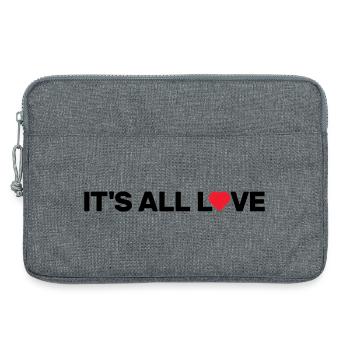 Ce n’est que de l’amour - Sacoche pour ordinateur portable 13 pouces - gris chiné - Devant