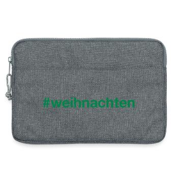 Weihnachten Hashtag - Laptoptasche 13" - Grau meliert - Vorne