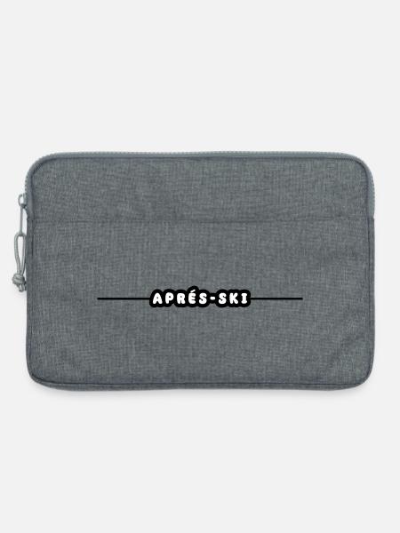 Apres Ski Urlaub - Laptoptasche 13" - Grau meliert