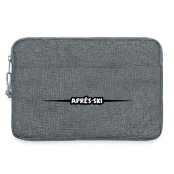 Apres Ski Strich - Laptoptasche 13" - Grau meliert - Vorne