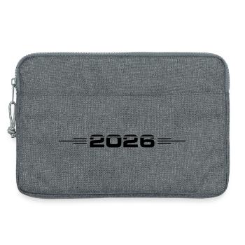 2026 Jahr - Laptoptasche 13" - Grau meliert - Vorne