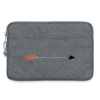 mittelalterliche Bogenschießen Pfeil Broadhead von - Laptoptasche 13" - Grau meliert - Vorne