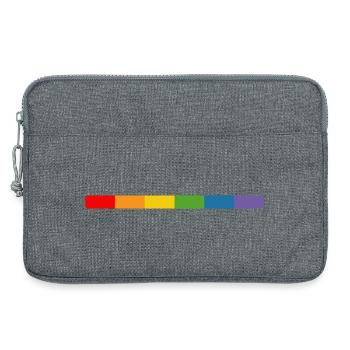 LGBT Regenbogen Tshirt lgbt queer csd tshirt - Laptoptasche 13" - Grau meliert - Vorne