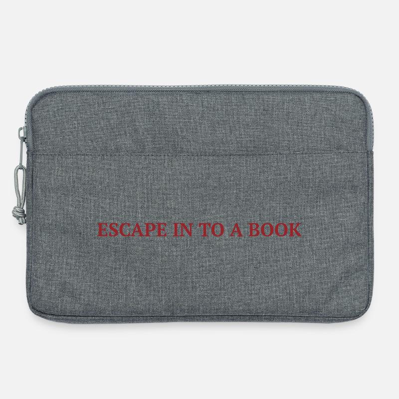 Escape In a book - Text lesen. - Laptoptasche 13" - Grau meliert