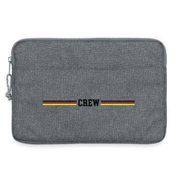 Crew Germany Flag - Laptop bag 13" - heather grey - Front