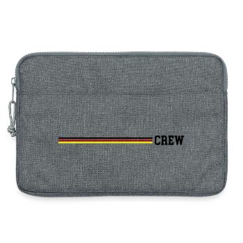 Crew Germany Flag - Laptop bag 13" - heather grey - Front