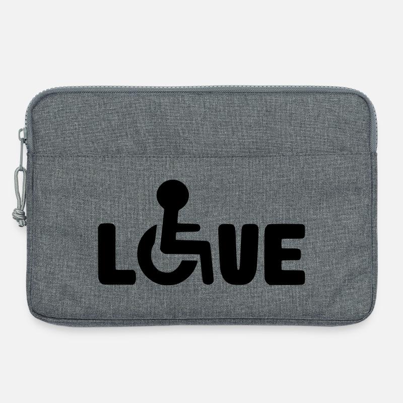 Liebe zum Rollstuhl # - Laptoptasche 13" - Grau meliert