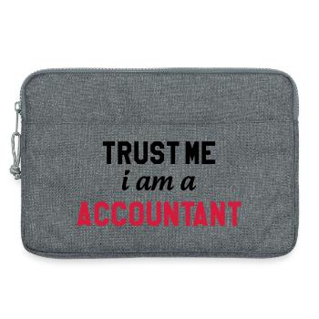 Buchhalter / Buchhaltung / erklären / Finanzen - Laptoptasche 13" - Grau meliert - Vorne