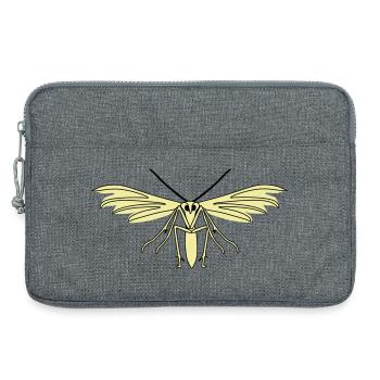 Feather moth - Laptop bag 13" - heather grey - Front