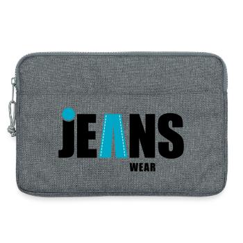 Jeans Wear with a dot - Laptop bag 13" - heather grey - Front