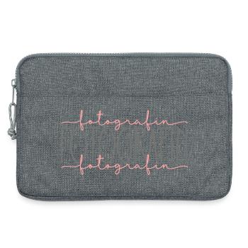 Fotografin Geschenk Fotografieren Beruf - Laptoptasche 13" - Grau meliert - Vorne
