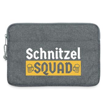Schnitzel Squad Bayern Humor - Laptoptasche 13" - Grau meliert - Vorne
