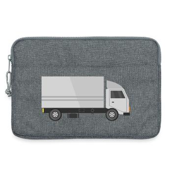 Delivery truck - Laptop bag 13" - heather grey - Front