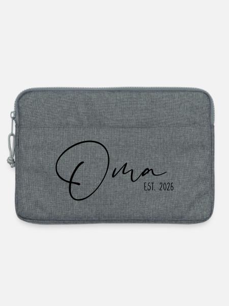 Oma est. 2026 - Laptoptasche 13" - Grau meliert