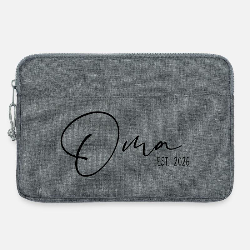 Oma est. 2026 - Laptoptasche 13" - Grau meliert