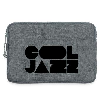 Logo jazz audacieux et cool - Sacoche pour ordinateur portable 13 pouces - gris chiné - Devant