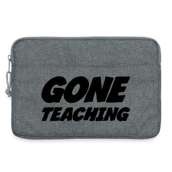 Parti Enseigner : Design Humour Prof en Action - Sacoche pour ordinateur portable 13 pouces - gris chiné - Devant