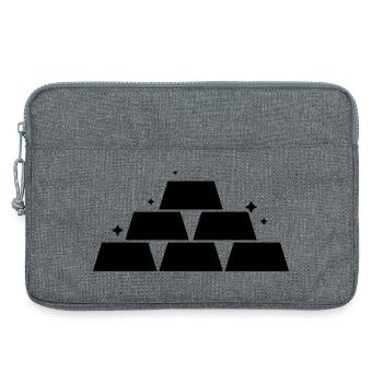 Gold bullion - Laptop bag 13" - heather grey - Front