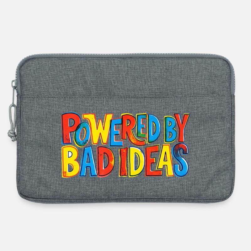 Powered-by-bad-ideas - Laptoptasche 13" - Grau meliert
