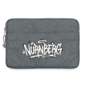Nürnberg Graffiti Handschrift Tag - Laptoptasche 13" - Grau meliert - Vorne