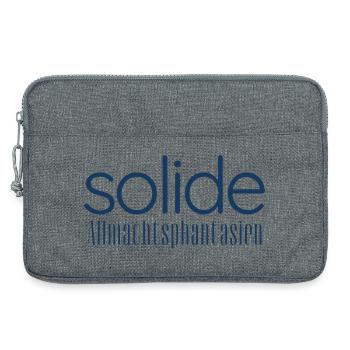 Solide Allmachtsphantasien – Typografie Design - Laptoptasche 13" - Grau meliert - Vorne