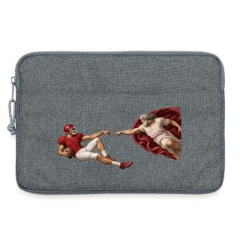 Die Erschaffung des Footballs - Laptoptasche 13" - Grau meliert - Vorne
