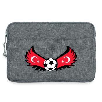 Fussball Türkei - Laptoptasche 13" - Grau meliert - Vorne