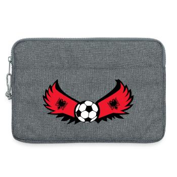 Fussball Albanien - Laptoptasche 13" - Grau meliert - Vorne