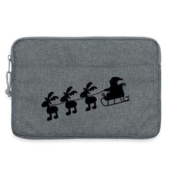 Christmas - Laptop bag 13" - heather grey - Front