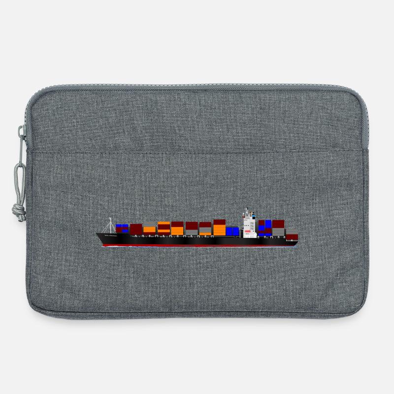 Container Ship - Laptoptasche 13" - Grau meliert