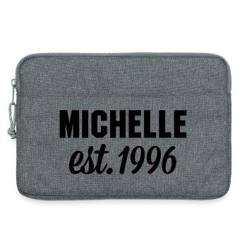 Michelle est 1996 - Laptoptasche 13" - Grau meliert - Vorne