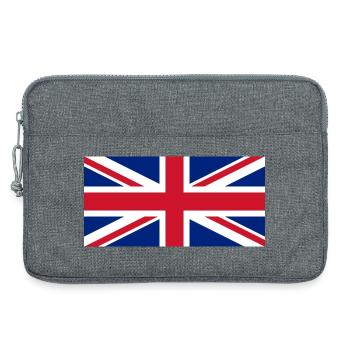 Union Jack - Laptop bag 13" - heather grey - Front