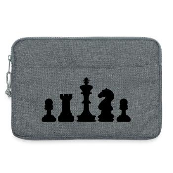 Schach - Laptoptasche 13" - Grau meliert - Vorne