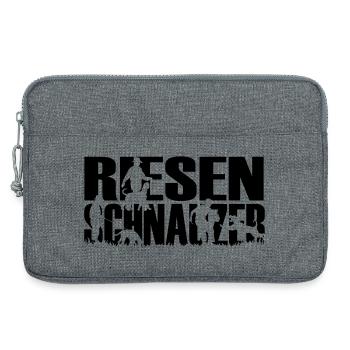 IPO Riesenschnauzer Schutzhund - Laptoptasche 13" - Grau meliert - Vorne