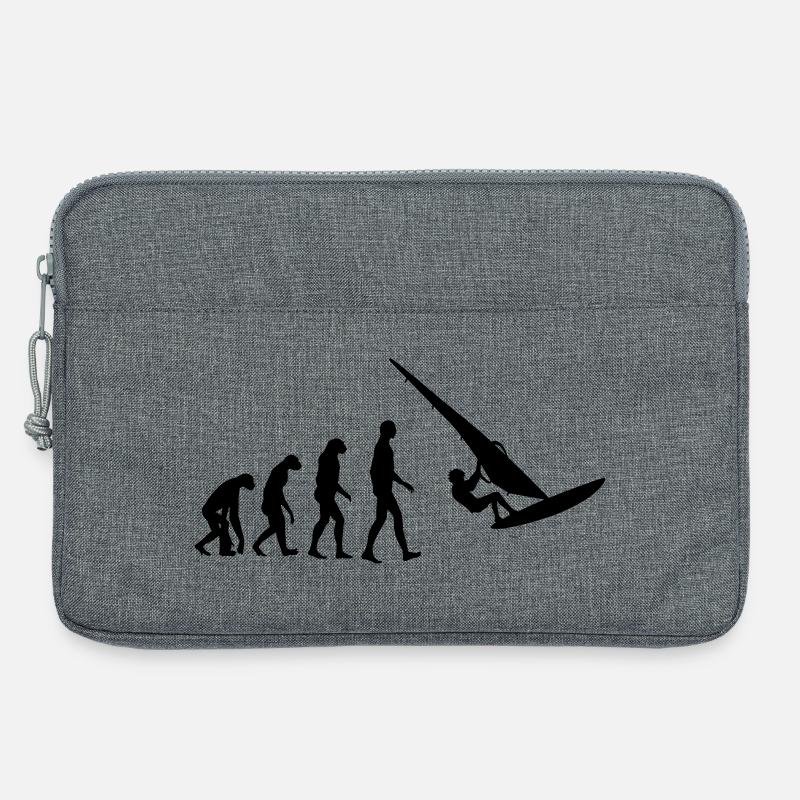 Windsurfen / Windsurfer / Windsurf / Windsurfing - Laptoptasche 13" - Grau meliert