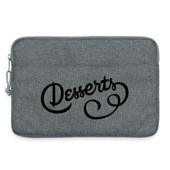 Super design pour ceux qui ont la dent sucrée - Sacoche pour ordinateur portable 13 pouces - gris chiné - Devant