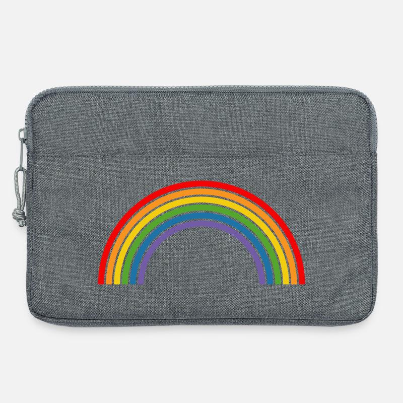Regenbogen - Laptoptasche 13" - Grau meliert