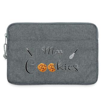 Fehlende Cookies - Laptoptasche 13" - Grau meliert - Vorne