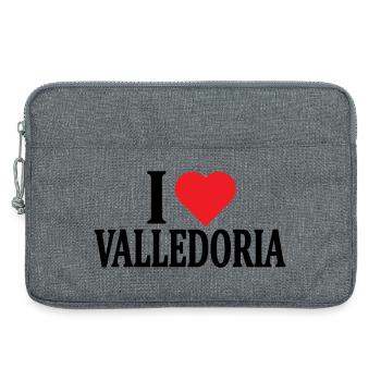 t-shirt Io amo Valledoria t-shirt Sardegna - Laptop bag 13" - heather grey - Front