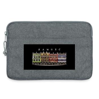Zamosc, Pologne Dessin du site du patrimoine mondial - Sacoche pour ordinateur portable 13 pouces - gris chiné - Devant