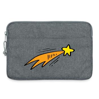Fusée néon Star Trail - Sacoche pour ordinateur portable 13 pouces - gris chiné - Devant