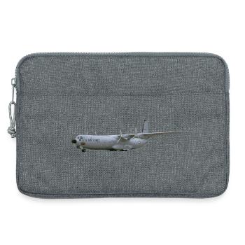 C-133 Cargomaster - Laptop bag 13" - heather grey - Front