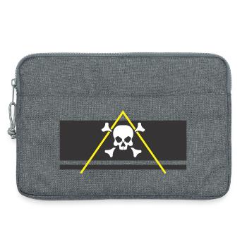 pirate pyramid festival - Laptop bag 13" - heather grey - Front