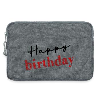 HAPPY BIRTHDAY. HAPPY BIRTHDAY. ANNIVERSARY. - Laptop bag 13" - heather grey - Front