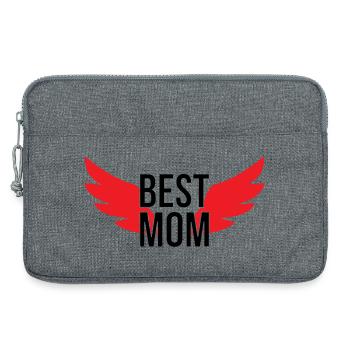 Best Mom - Mother's Day - Laptop bag 13" - heather grey - Front