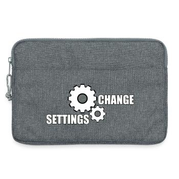 CHANGE SETTINGS - Laptop bag 13" - heather grey - Front