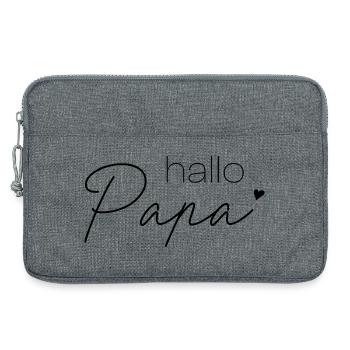 Bonjour papa - Sacoche pour ordinateur portable 13 pouces - gris chiné - Devant